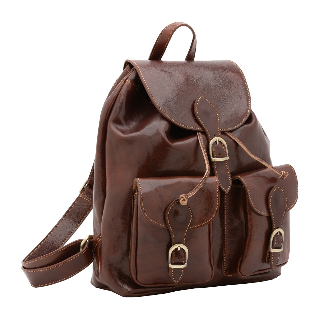 Borsa a spalla da donna - Modello False - Vera pelle - 37.0 x 30.0 x 13.0 cm