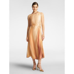 Elena Mirò - Abito elegante dalla stampa sfumata - Beige