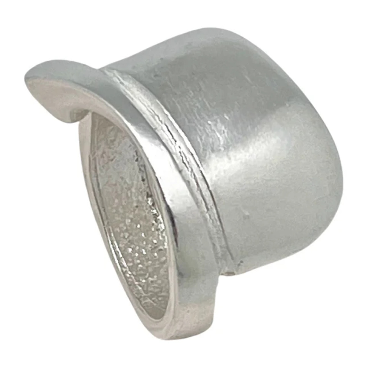 Anillo Twister en plata chapado,10µ