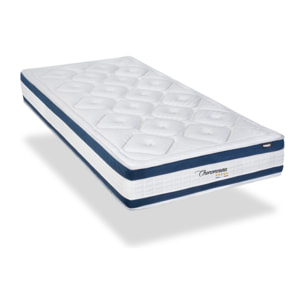 Matelas Chenonceau, Soutien Ferme, 26 cm, Mémoire de Forme & Mousse Haute Densité, Fabrication Française, Déhoussable
