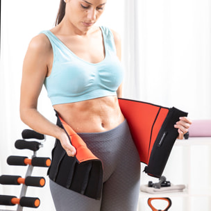 Pack Plateforme Vibrante avec Haut-parleur, Bandes de Résistance, Télécommande et Ceinture Sauna InnovaGoods