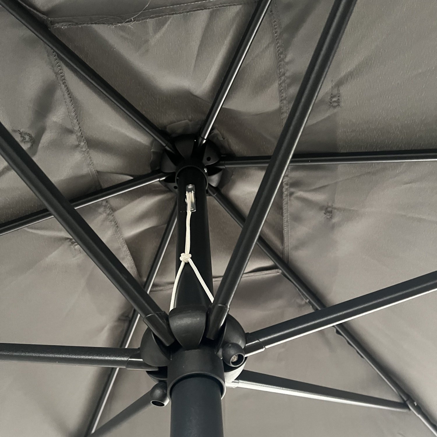 Parasol droit HAPUNA rectangulaire - Gris