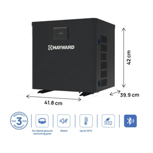 Pompe à chaleur pour piscine 3.5 kw/h - Hayward - "Micro" - Noir