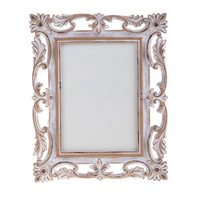 Porta foto smerlato tessuto teddy - 10xH16x2cm - Pezzi 3 - Bianchi Dino SpA