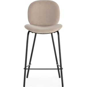 Lot de 2 tabourets en tissu - BOREAL