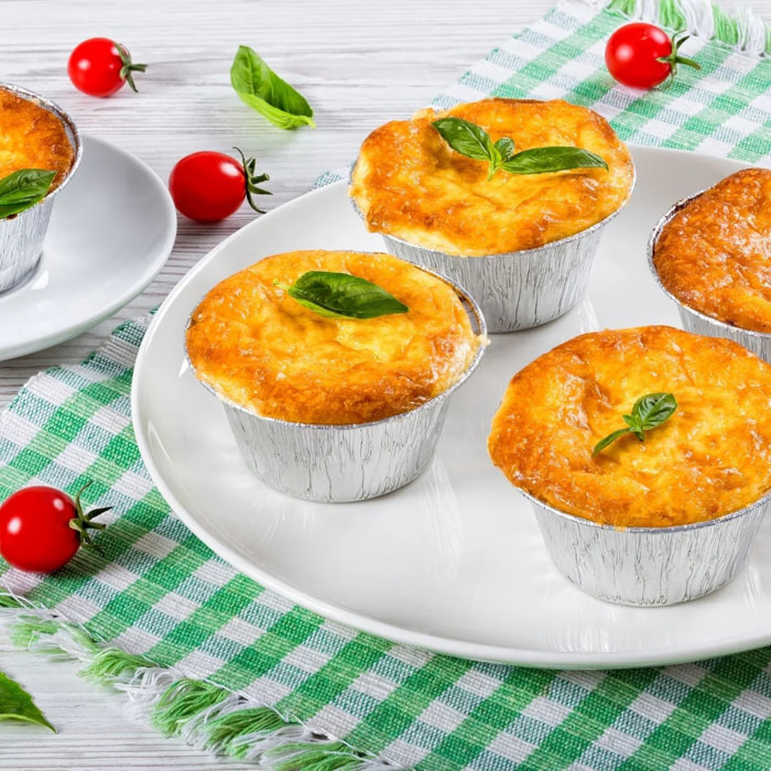 Lot de 10 ramequins en aluminium 4 x 9 cm Fackelmann