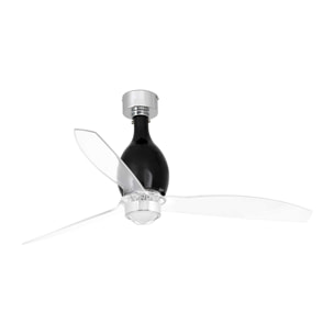 MINI ETERFAN M LED Ventilatore nero opaco/transparente DC