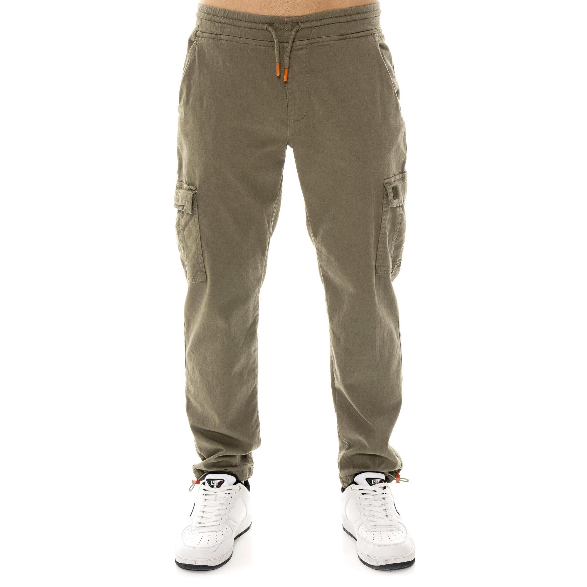 Pantaloni cargo da uomo in twill Leone Military 1947