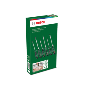 Set de tournevis haute performance - 6 pièces - BOSCH - 1600A02BX7