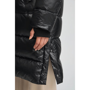 Chaqueta de plumas Olena negra con logo Polo Club