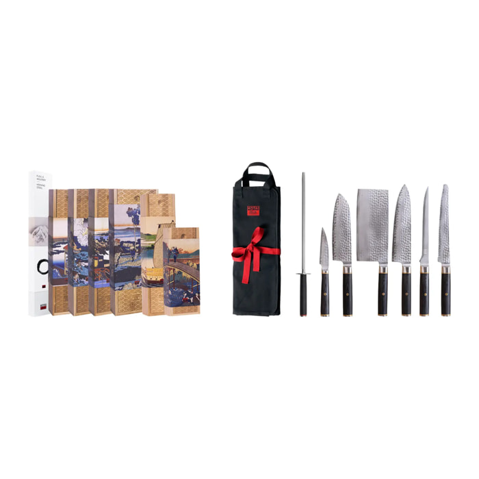 Set Nomade Completo di Coltelli (8 pezzi) - Collezione Pakka San-Mai