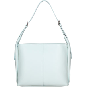 Borsa a spalla da donna - Modello False - Misto pelle e tessuto - 31.0 x 26.0 x 14.0 cm