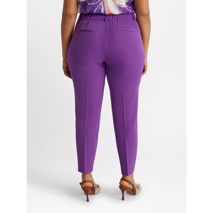Fiorella Rubino - Pantaloni dritti eleganti - Viola