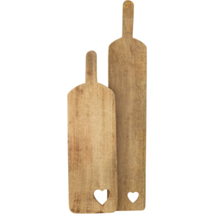 J-Line planche à découper Rectangle - bois - marron - large