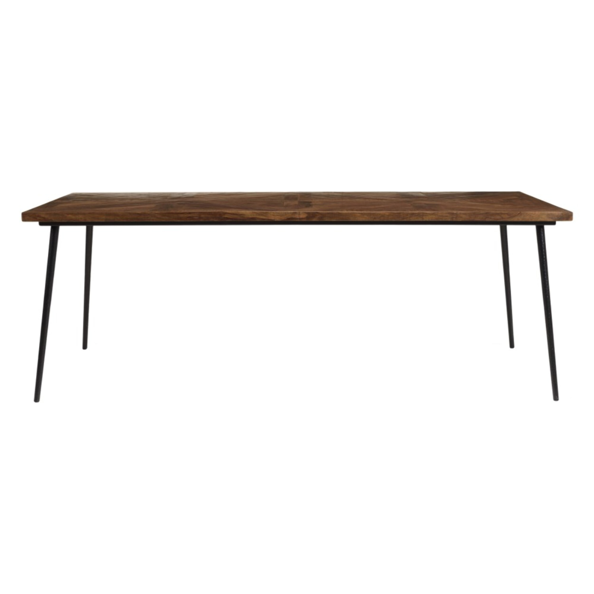 KIARA - Table à manger rectangulaire 220x100cm bois recyclé