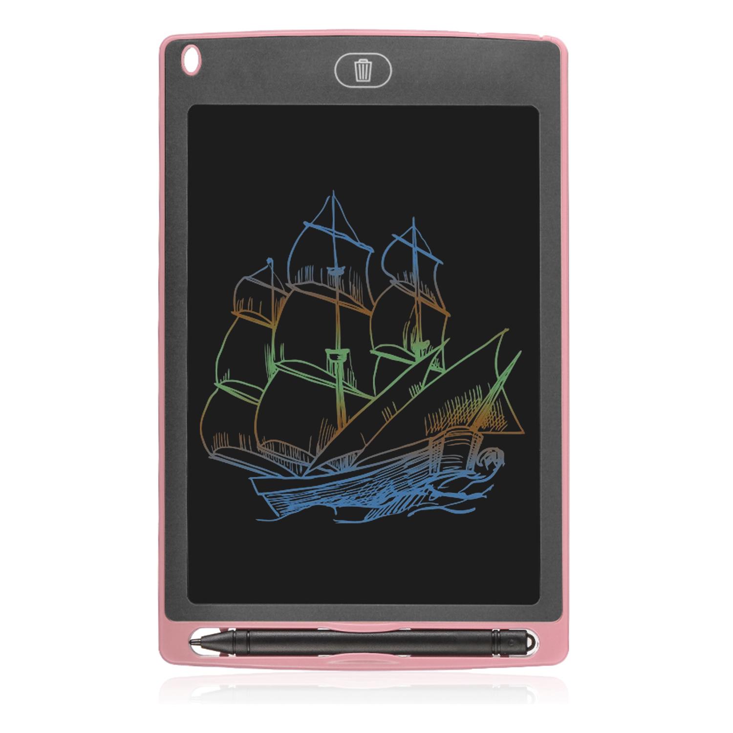 Tableta LCD portátil de dibujo y escritura con fondo multicolor de 8,5 pulgadas