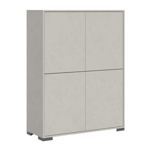 Buffet haut 4 portes 90x35x120 cm Lumina cachemire