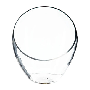 Coupe boule sur pied verre H22cm