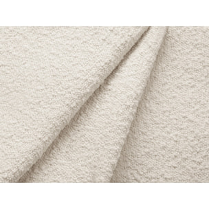 Canapé d'angle droit convertible avec coffre de rangement "Kyoto" 4 places en bouclé beige