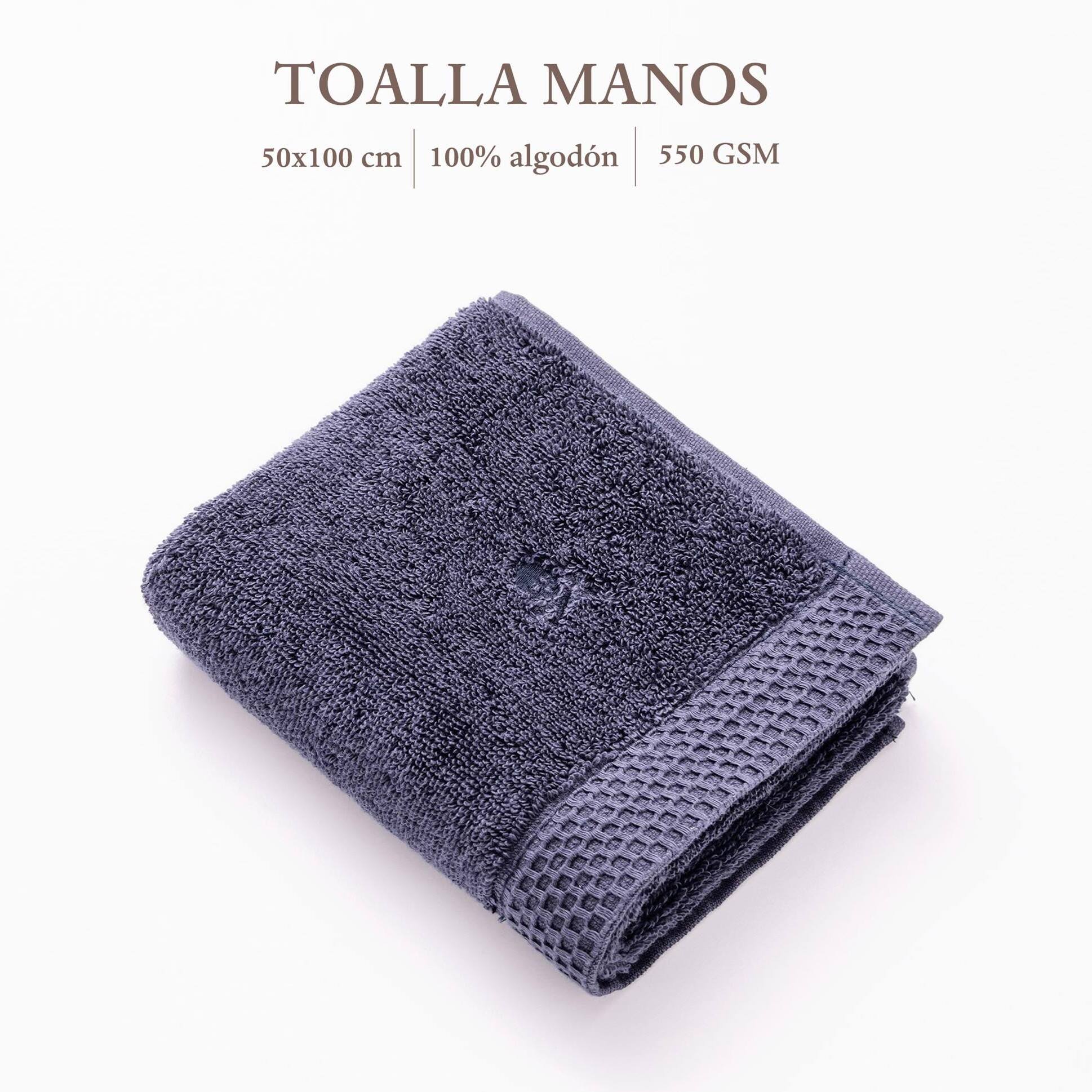 Toalla de manos nidus 50x100 azul navy scalpers home