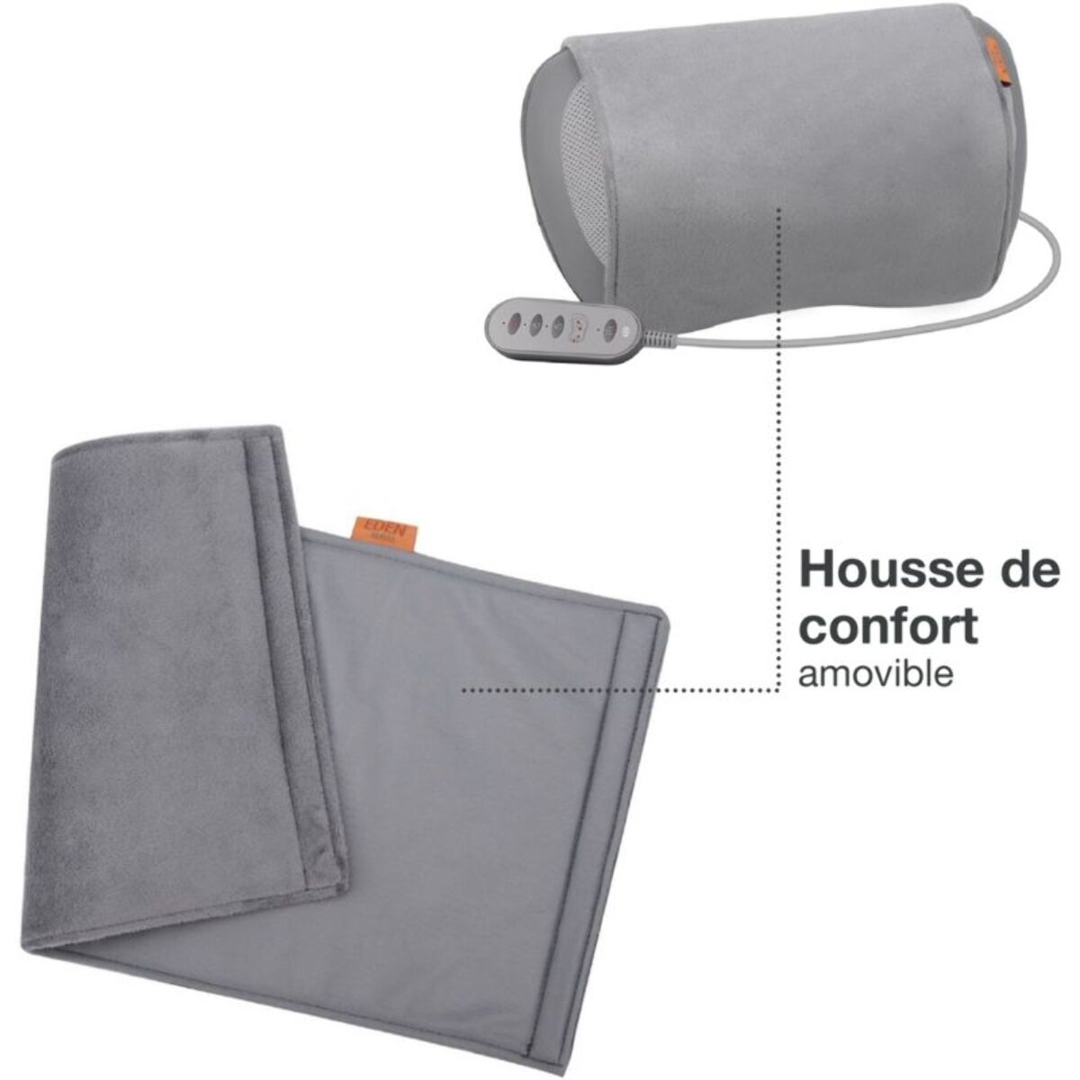 Coussin massant chauffant ESSENTIELB rechargeable eden