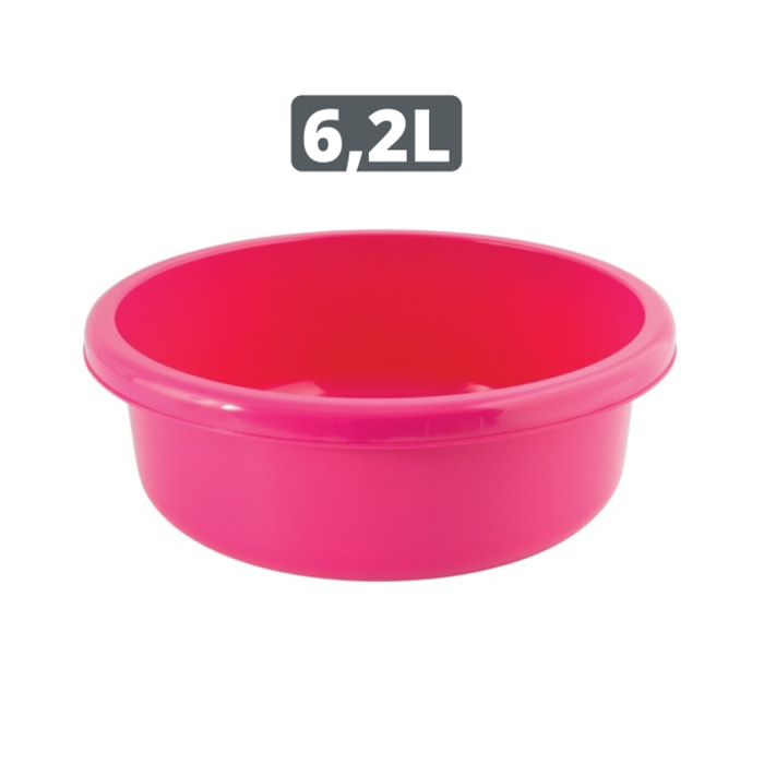 Bassine de lavage ronde 6.2L Fuschia MSV