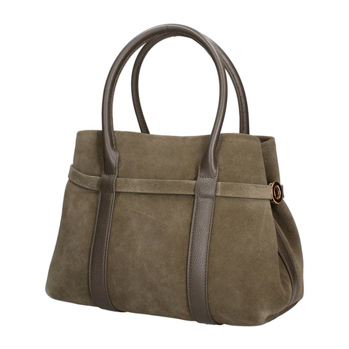 Borsa a mano da donna Made in Italy - Modello Lumina Lux - 100% pelle - 28.0 x 20.0 x 13.0 cm
