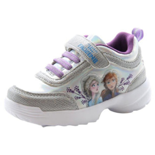 Scarpe Frozen con Luci Sneakers Bambina Silver Lei Frozen