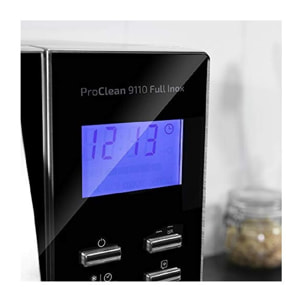 Microondas con Grill ProClean 9110 FullInox. 1000 W, 30 Litros, 5 niveles de Pot