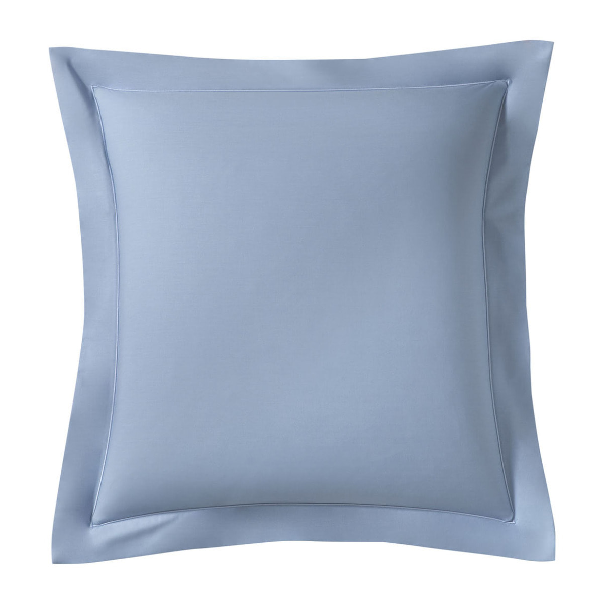 Taie d'oreiller unie en percale de coton, Made in France, ROYAL LINE , Bleu