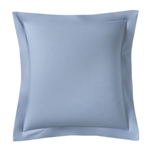 Taie d'oreiller unie en percale de coton, Made in France, ROYAL LINE , Bleu