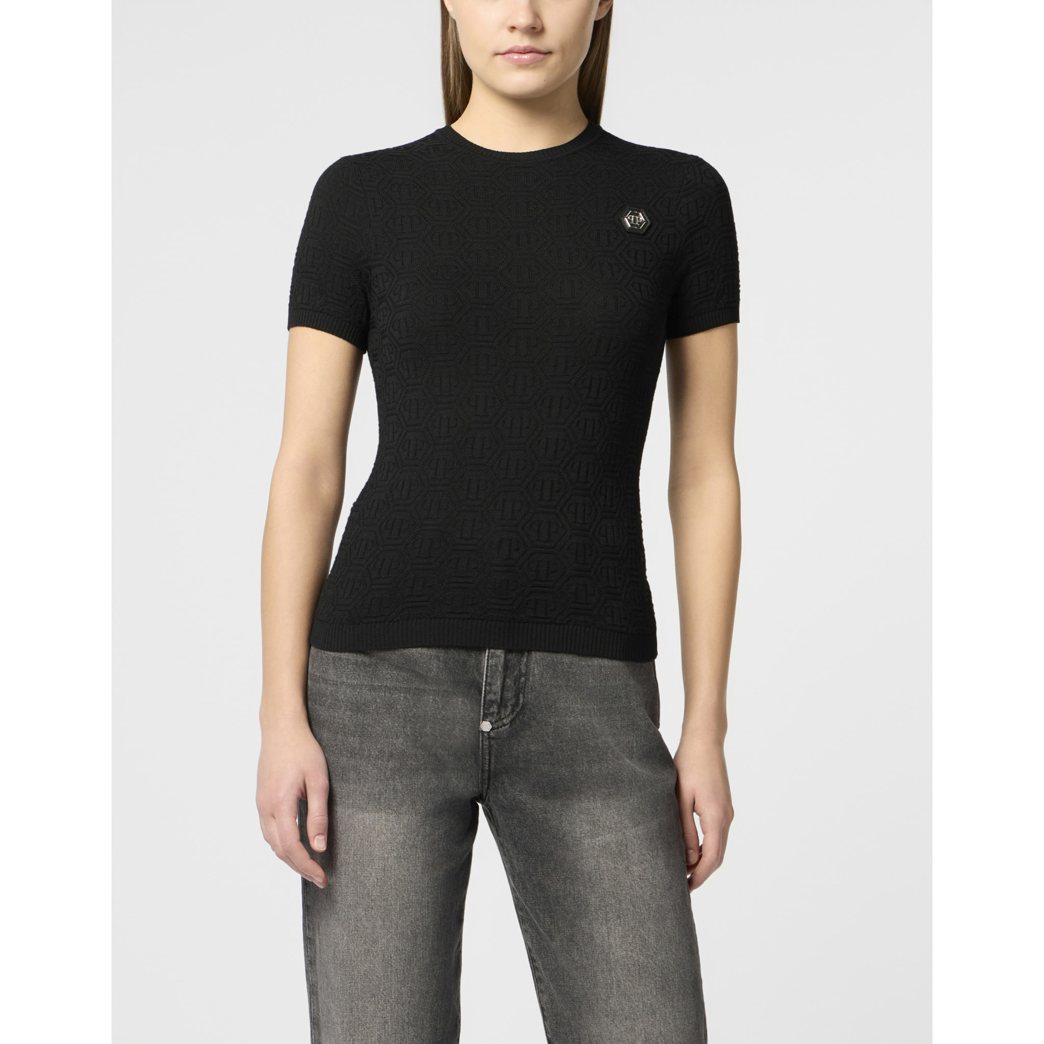 PHILIPP PLEIN Top de punto MONOGRAM