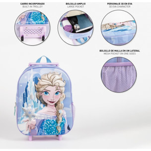 Mochila Infantil Trolley 3D Frozen