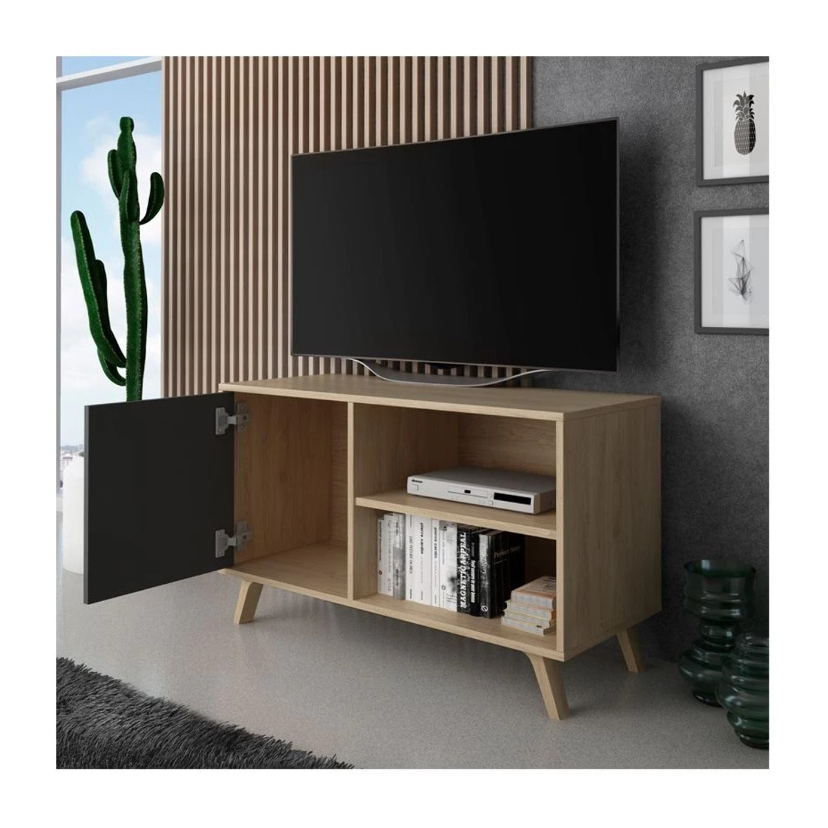 Mueble TV Wind 100 Puccini - Gris Antracita