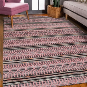 Tapis artisanal DAHO, tapis fin sans velours : Kilim