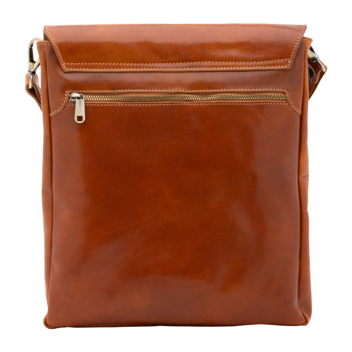 Borsa a tracolla  da uomo In Vera pelle Made in Italy 31x35x4 cm