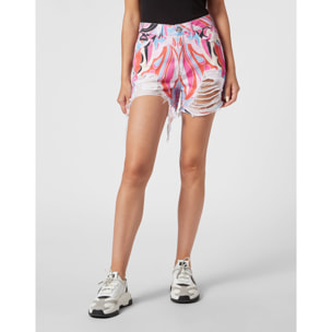 PHILIPP PLEIN Pantalones cortos vaqueros CIRCUS