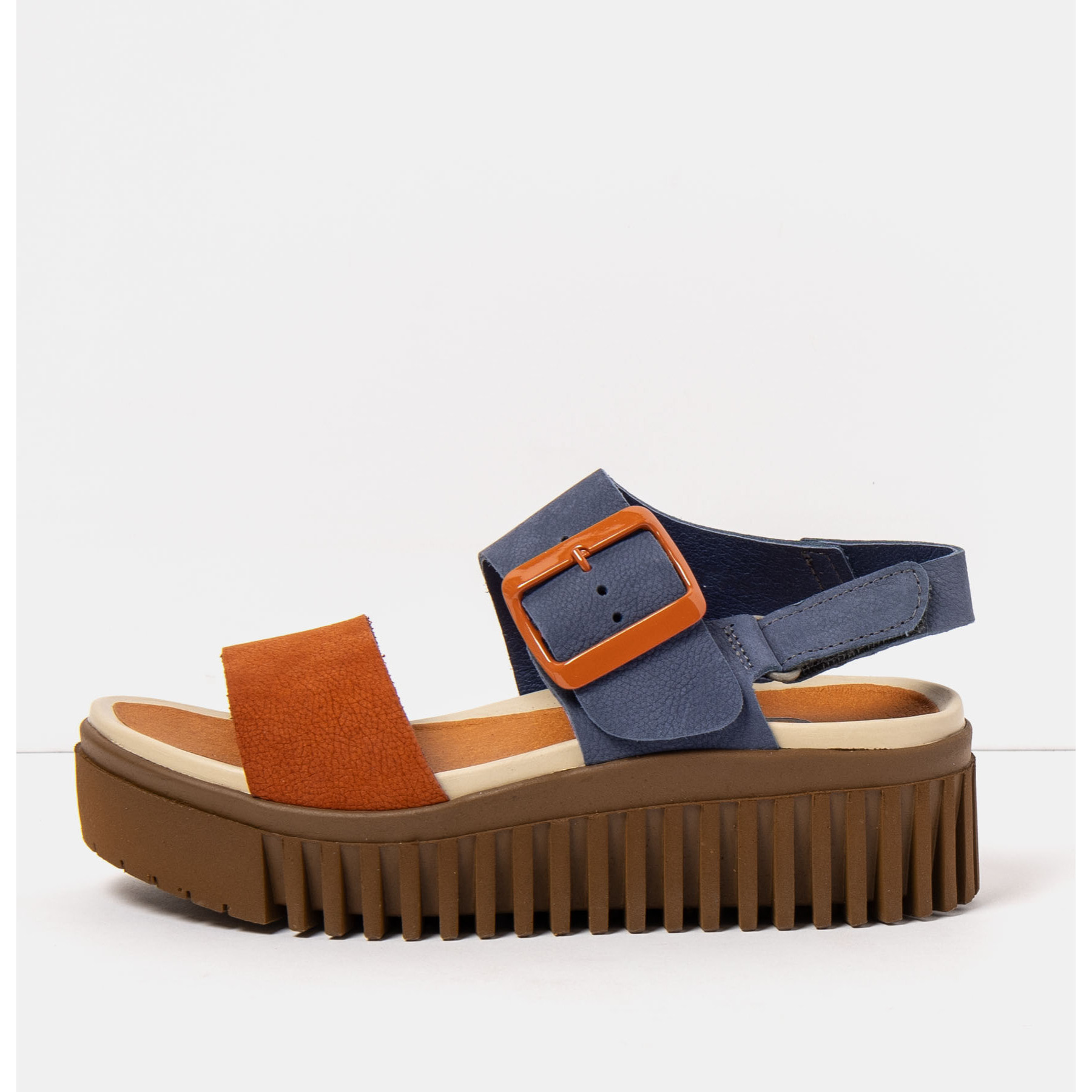 Sandalia de cuña 1578 MULTI OCEAN-DARK ORANGE/BRIGHTON color Ocean-dark orange