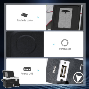 Nevera Compresor Port¨¢til 40L con Doble Zona Refrigerador de Coche -20¡æ-20¡æ 12 / 24V DC y 100-240V AC Nevera El¨¦ctrica con Luz LED y Asa Telesc¨®pica para Caravanas Viajes 80x47,5x46,6 cm Negro