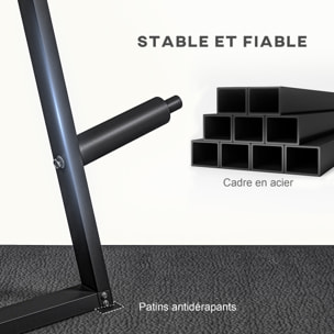 Support de poids pour plaques barre d'haltère - rack de rangement poids max. 300 Kg - acier noir