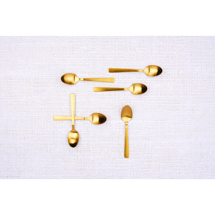 Coffret 6 petites cuillères TELMO - Gold