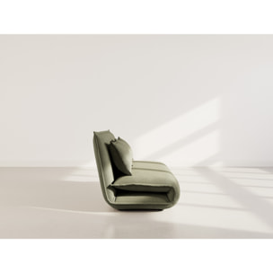 Candice - Banquette 2 places convertible clic-clac en velours côtelé - Vert