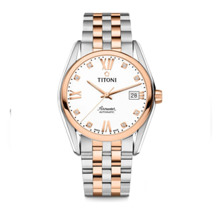 Reloj Titoni 83909SRG-063 Hombre Analogico Automatico con Correa de Acero inoxidable