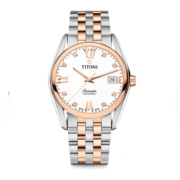 Reloj Titoni 83909SRG-063 Hombre Analogico Automatico con Correa de Acero inoxidable