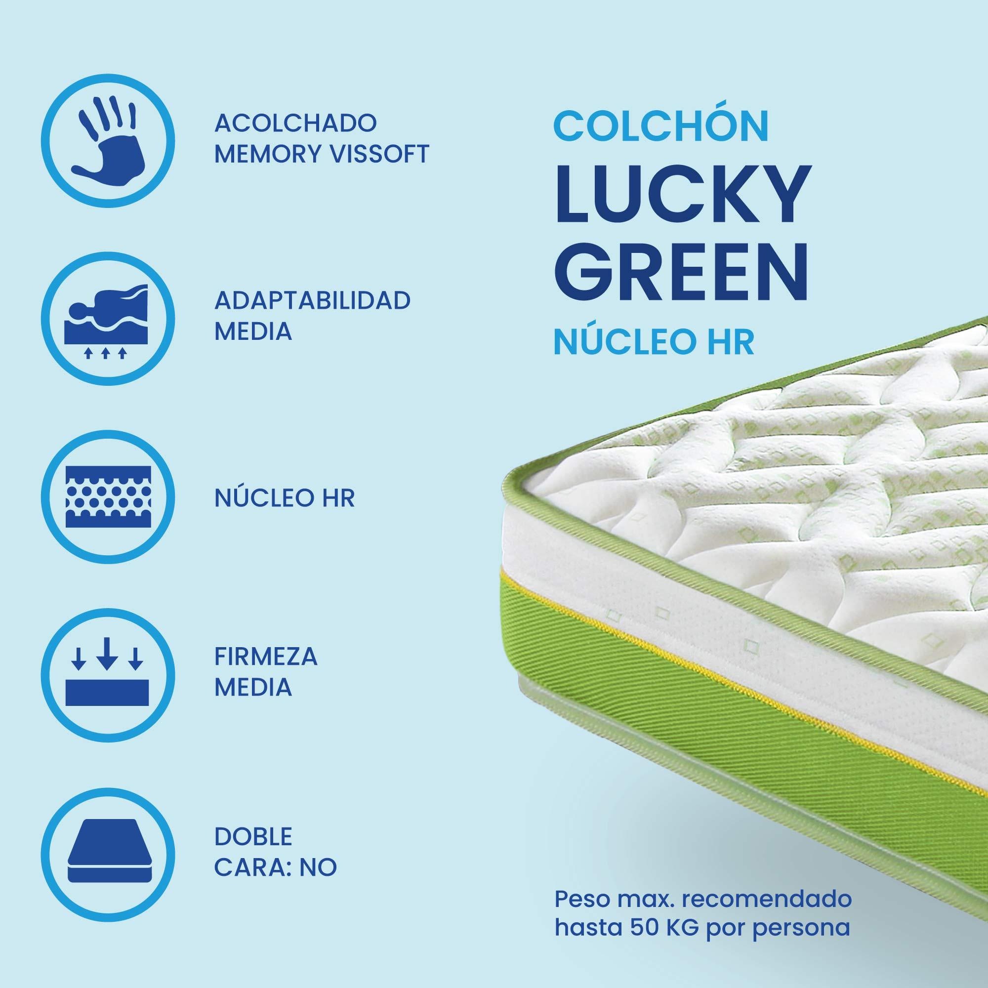 Colchón Viscosoft HR Lucky Green (15cm)