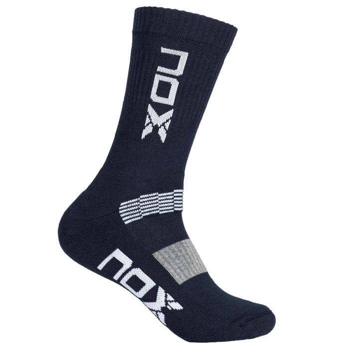 Pack calcetines técnicos MEDIA CAÑA azul marino/blanco