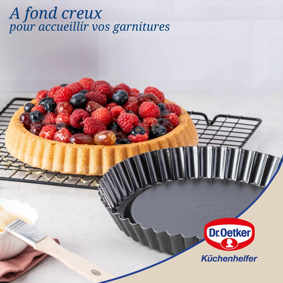 Moule à tarte renversée 28 cm Dr.Oetker Tradition