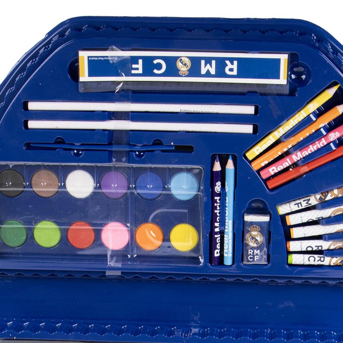 Set papelería coloreable 50 piezas real madrid