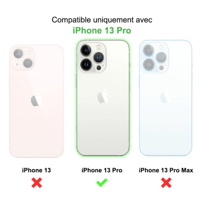 Coque iPhone 13 Pro Silicone liquide Vert Foret + 2 Vitres en Verre trempé Protection écran Antichocs