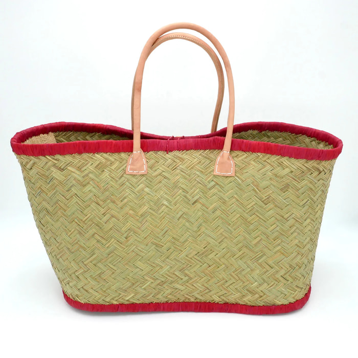 Panier artisanal de Madagascar - Good Vibes GM Rouge